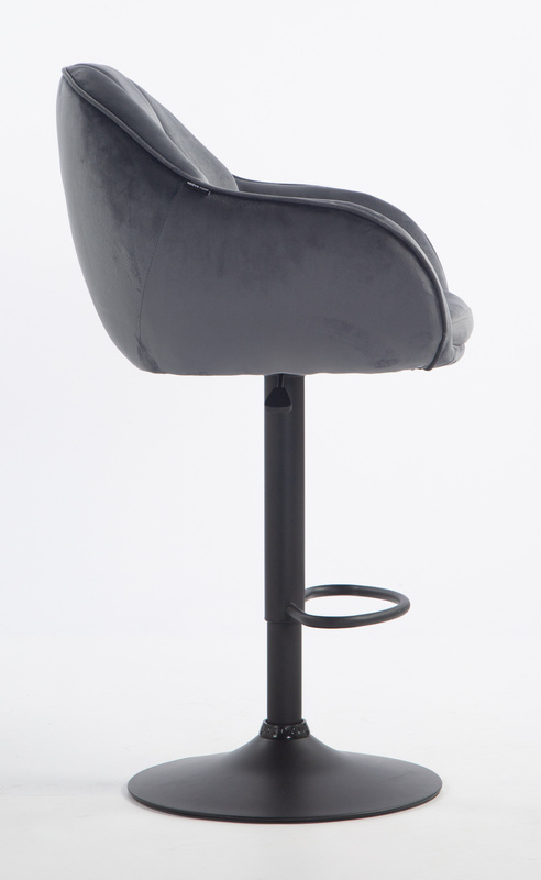 HOKER HR2055W GRAFITOWY WELUR CZARNA PODSTAWA