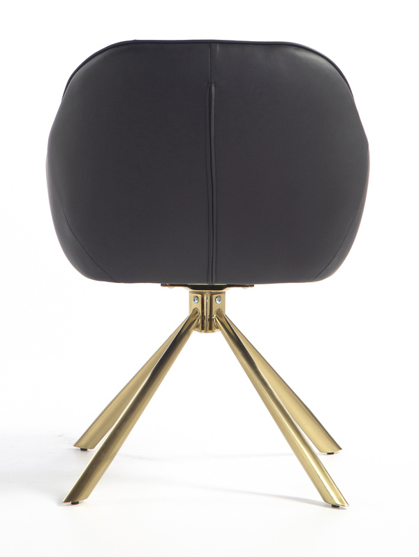 FOTEL HR2055 CZARNY ZŁOTY PAJĄK