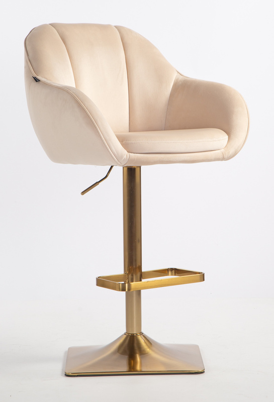 HOKER HR2055KW KREMOWY WELUR ZŁOTA PODSTAWA