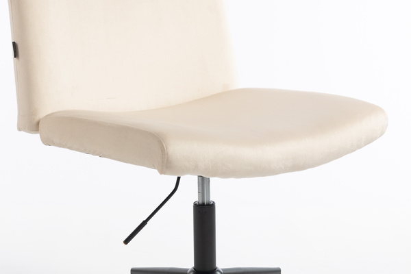 HOKER HR150K KREMOWY WELUR CZARNA PODSTAWA