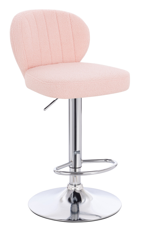 HOKER HR193W PUDROWY RÓŻ BARANEK CHROMOWANA PODSTAWA