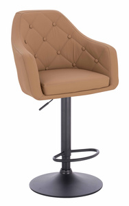 HOKER HR831W KARMELOWY EKOSKÓRA PREMIUM SOFT CZARNA PODSTAWA