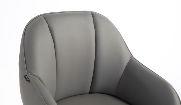 FOTEL HR2055 SZARY CZARNY PAJĄK