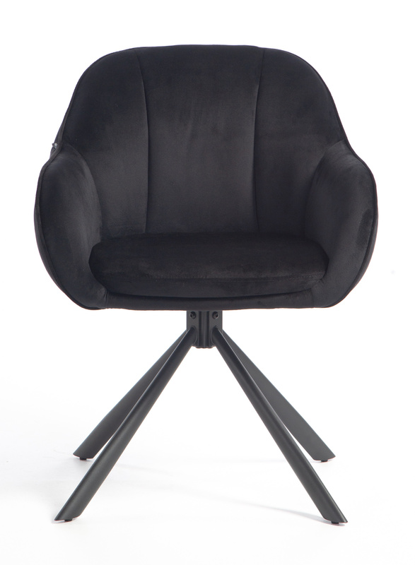 HOKER HR2055 CZARNY WELUR CZARNY PAJĄK