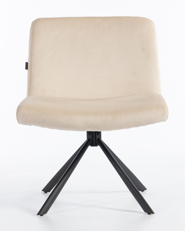 HOKER HR150 PAJĄK KREMOWY WELUR CZARNA PODSTAWA