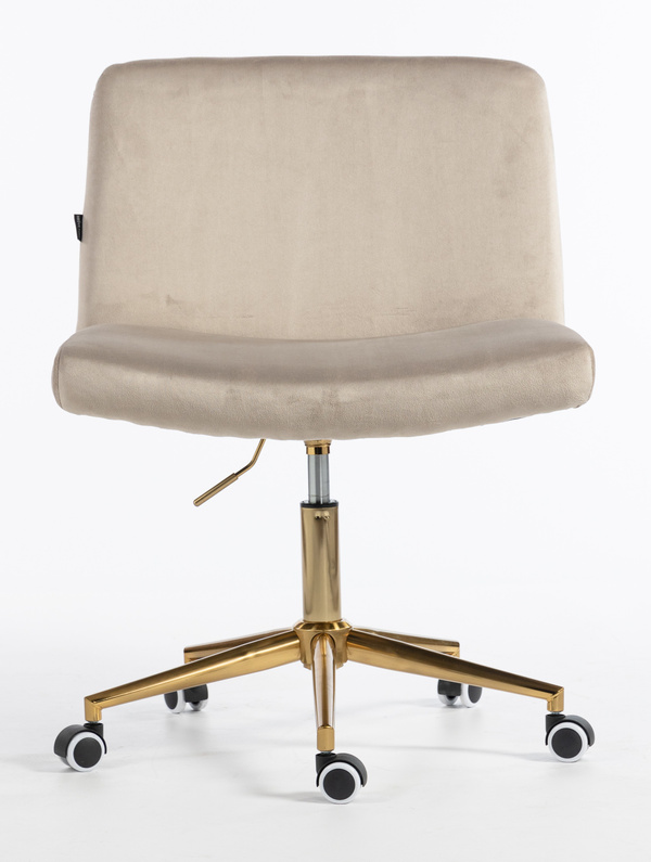 HOKER HR150K LATTE WELUR ZŁOTA PODSTAWA