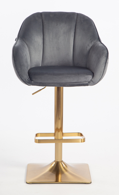 HOKER HR2055KW GRAFITOWY WELUR ZŁOTA PODSTAWA