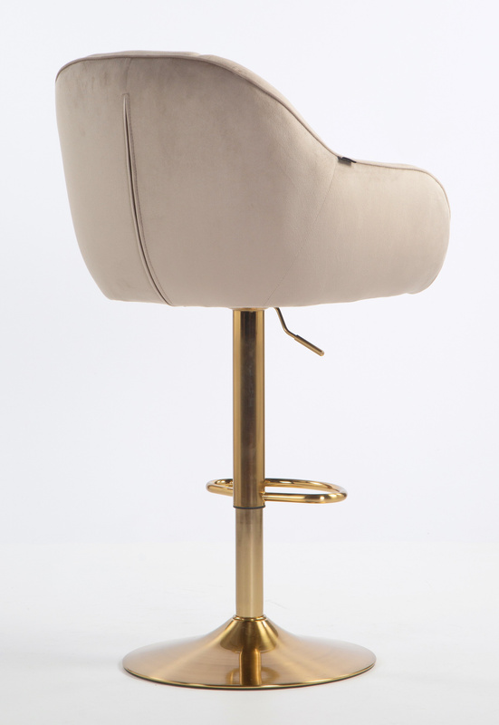 HOKER HR2055W LATTE WELUR ZŁOTA PODSTAWA