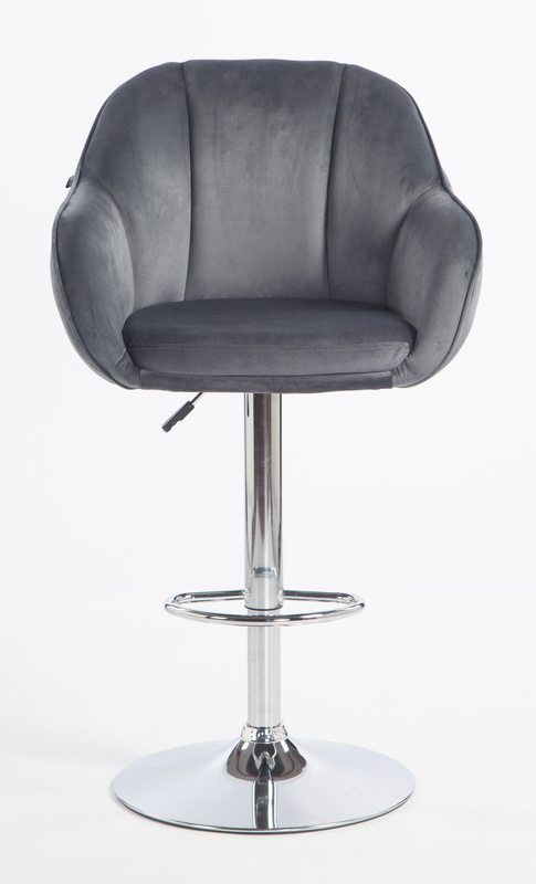 HOKER HR2055W GRAITOWY WELUR CHROMOWANA PODSTAWA