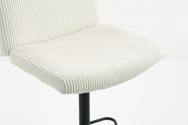 HOKER HR150W BIAŁY SZTRUKS CZARNA PODSTAWA