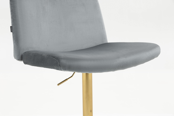 HOKER HR150KW GRAFITOWY WELUR ZŁOTA PODSTAWA