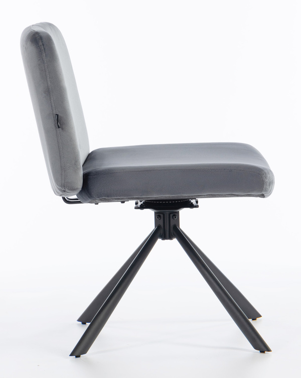 HOKER HR150 PAJĄK GRAFITOWY WELUR CZARNA PODSTAWA