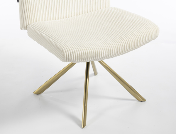 HOKER HR150 PAJĄK BIAŁY SZTRUKS ZŁOTA PODSTAWA