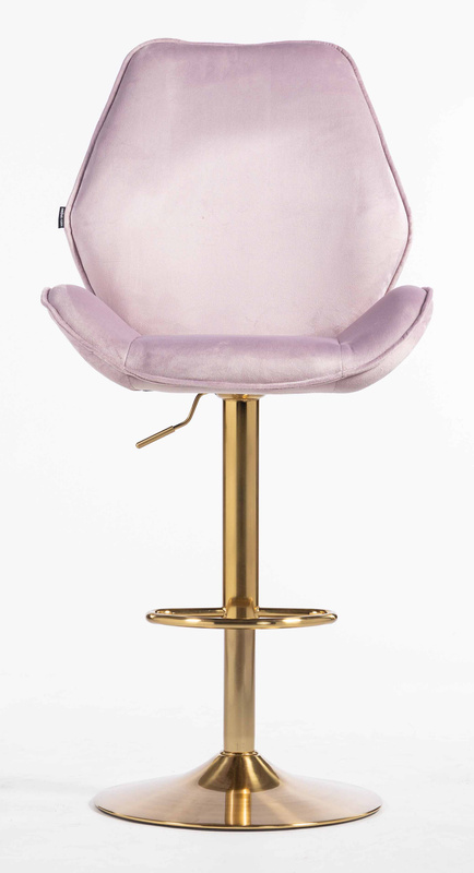 FOTEL HR350W WRZOSOWY WELUR ZŁOTA PODSTAWA