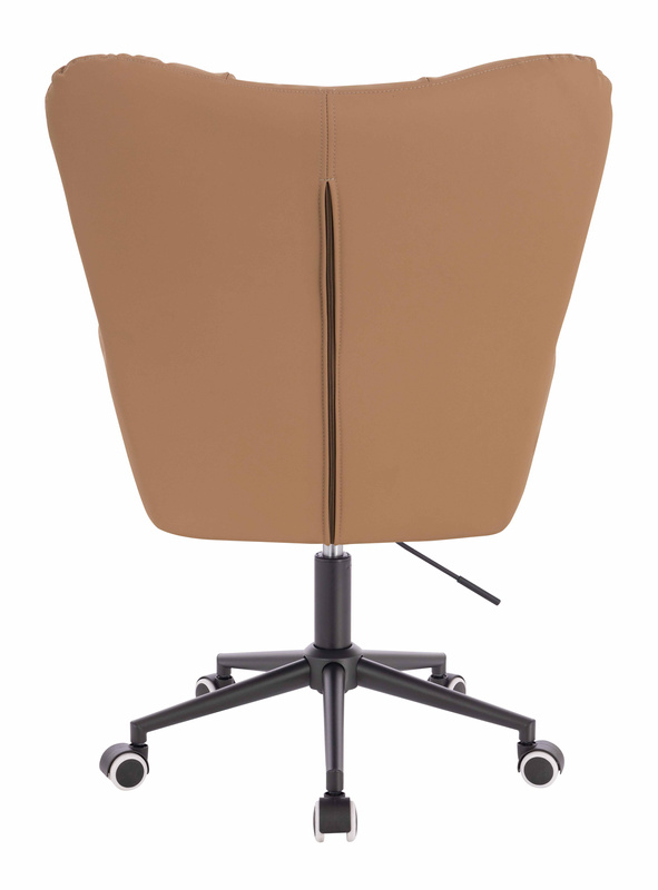 HOKER HR650K KARMELOWY EKOSKÓRA PREMIUM SOFT CZARNA PODSTAWA