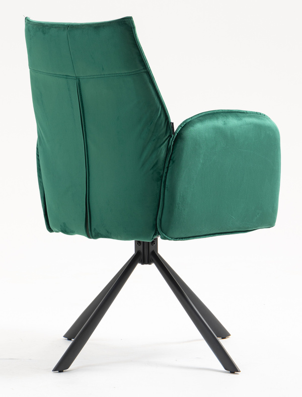 HOKER HR280 BUTELKOWA ZIELEŃ WELUR CZARNY PAJĄK