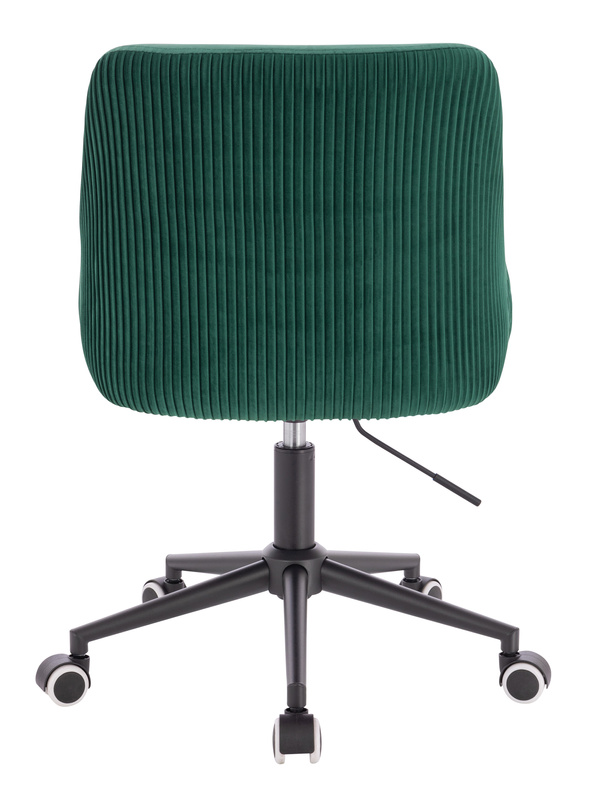 FOTEL HR920K BUTELKOWA ZIELEŃ WELUR CZARNA PODSTAWA