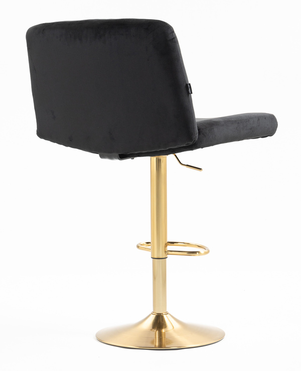 HOKER HR150W CZARNY WELUR ZŁOTA PODSTAWA