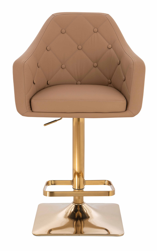 HOKER HR831KW KARMELOWY EKOSKÓRA PREMIUM SOFT ZŁOTA PODSTAWA