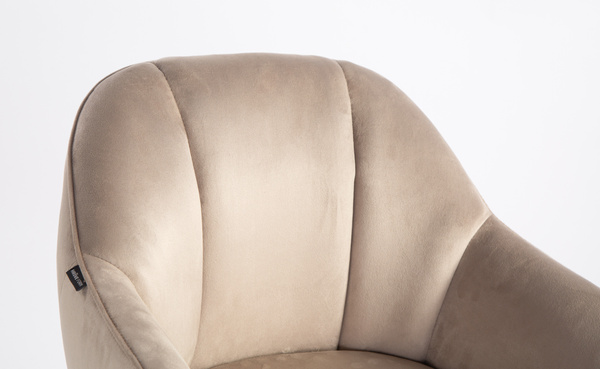 HOKER HR2055KW LATTE WELUR ZŁOTA PODSTAWA