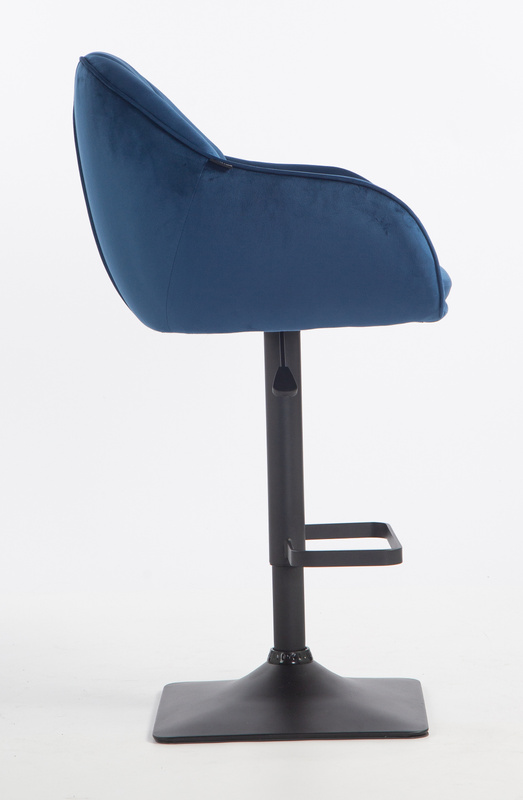 HOKER HR2055KW CIEMNE MORZE WELUR CZARNA PODSTAWA