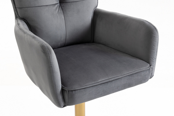 HOKER HR250W GRAFITOWY WELUR  ZŁOTA PODSTAWA