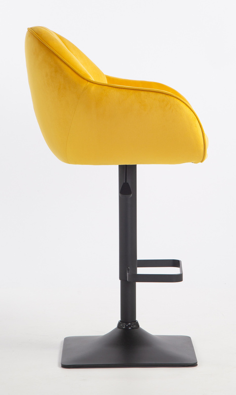 HOKER HR2055KW ŻÓŁTY WELUR CZARNA PODSTAWA