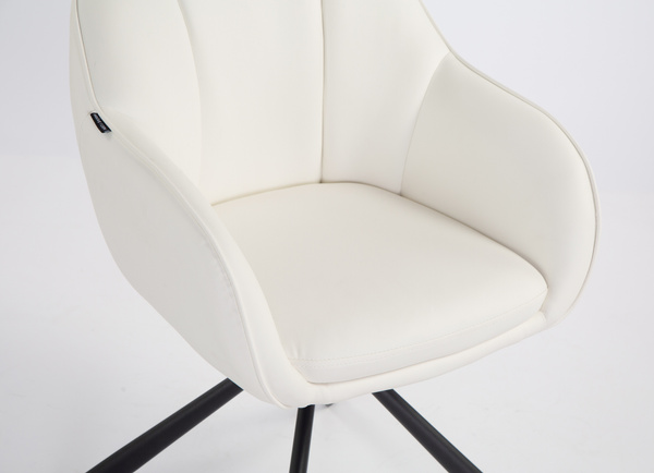 FOTEL HR2055 BIAŁY CZARNY PAJĄK