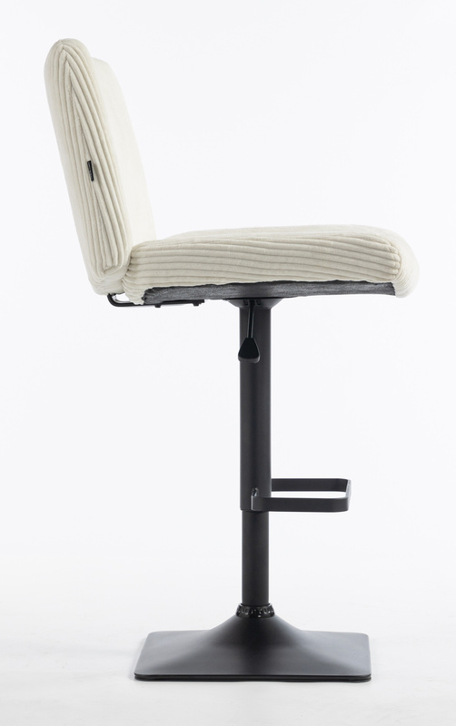 HOKER HR150KW BIAŁY SZTRUKS CZARNA PODSTAWA