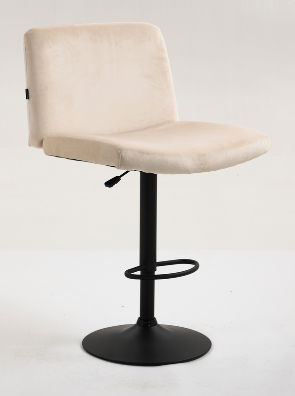 HOKER HR150W KREMOWY WELUR CZARNA PODSTAWA