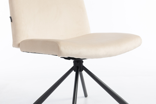 HOKER HR150 PAJĄK KREMOWY WELUR CZARNA PODSTAWA