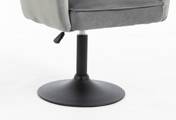 HOKER HR250N GRAFITOWY WELUR  CZARNA PODSTAWA