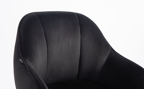 HOKER HR2055KW CZARNY WELUR CZARNA PODSTAWA