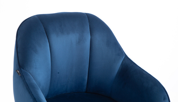 HOKER HR2055 CIEMNE MORZE WELUR ZŁOTY PAJĄK