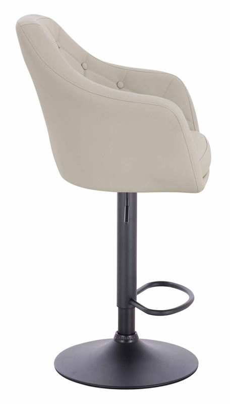 HOKER HR831W ECRU EKOSKÓRA PREMIUM SOFT CZARNA PODSTAWA