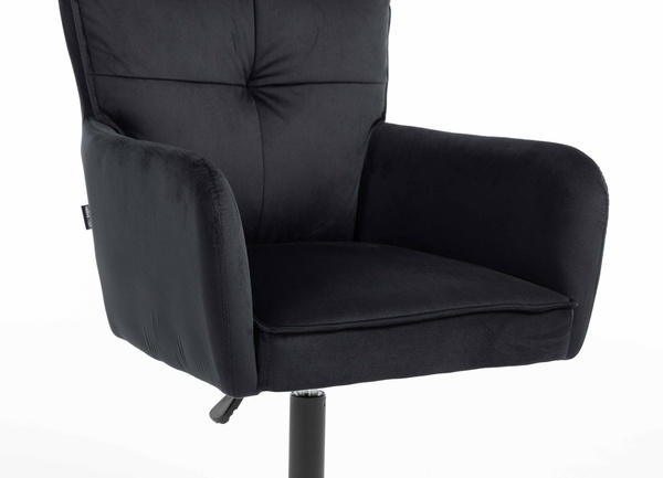 HOKER HR250N CZARNY WELUR  CZARNA PODSTAWA