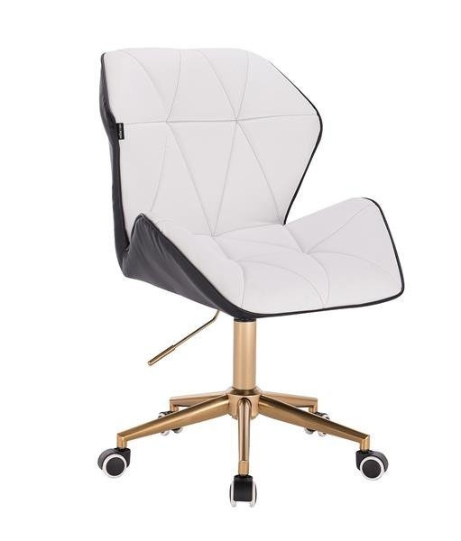 HOKER HR212K BIAŁO-CZARNY ZŁOTA PODSTAWA