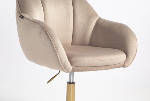 HOKER HR2055N LATTE WELUR ZŁOTA PODSTAWA