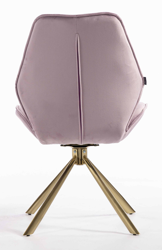 FOTEL HR350 PAJĄK WRZOSOWY WELUR ZŁOTA PODSTAWA