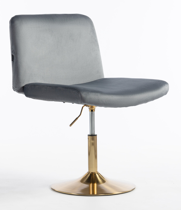 HOKER HR150N GRAFITOWY WELUR ZŁOTA PODSTAWA