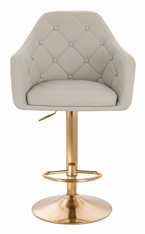 HOKER HR831W ECRU EKOSKÓRA PREMIUM SOFT ZŁOTA PODSTAWA