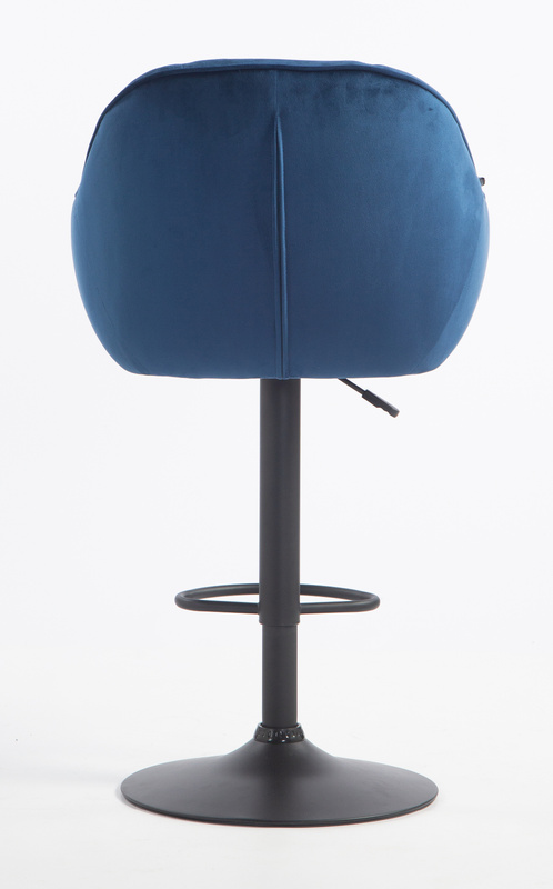 HOKER HR2055W CIEMNE MORZE WELUR CZARNA PODSTAWA