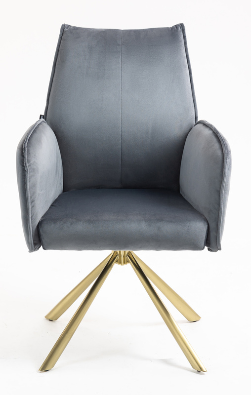 HOKER HR280 GRAFITOWY WELUR ZŁOTA PAJĄK