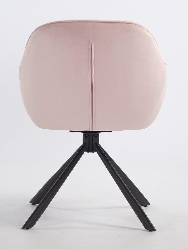 HOKER HR2055 PUDROWY RÓŻ WELUR CZARNY PAJĄK