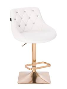 HOKER HR931KW BIAŁY EKOSKÓRA ZŁOTA PODSTAWA