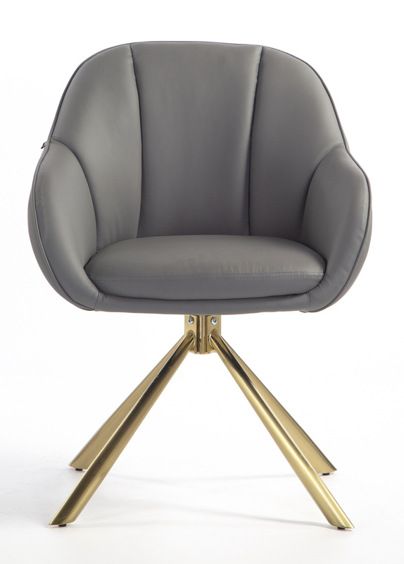 FOTEL HR2055 SZARY CZARNY PAJĄK