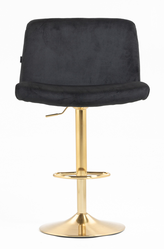 HOKER HR150W CZARNY WELUR ZŁOTA PODSTAWA