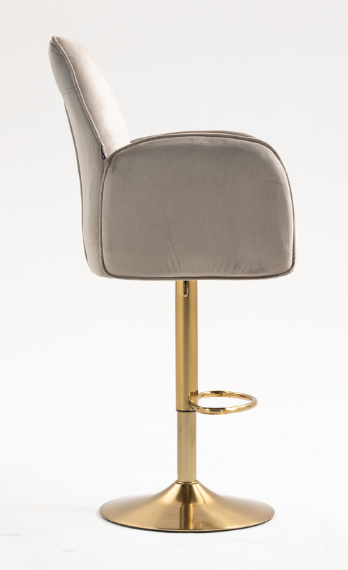 FOTEL HR280W LATTE WELUR ZŁOTA PODSTAWA