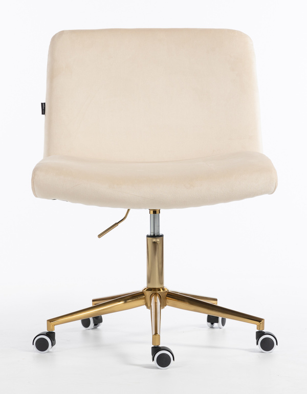 HOKER HR150K KREMOWY WELUR ZŁOTA PODSTAWA