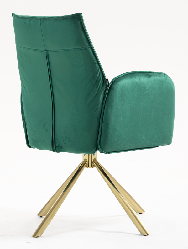 HOKER HR280 BUTELKOWA ZIELEŃ WELUR ZŁOTA PAJĄK